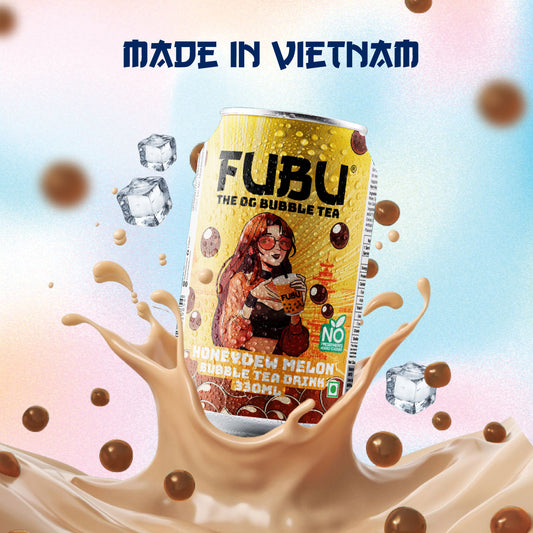Honeydew Melon Bubble Tea Drink (Pack of 3) - Pay for 3, Get 3 FREE!
