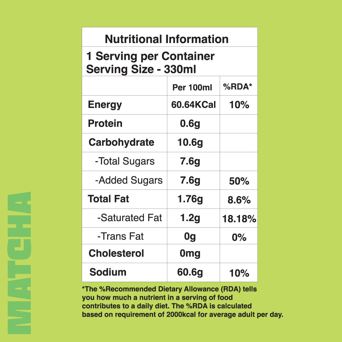 Matcha Bubble Tea Drink(Pack of 3) - Pay for 3, Get 3 FREE!