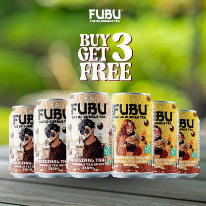 Assorted Bubble Tea Drink (Pack of 3) - Pay for 3, Get 3 FREE!