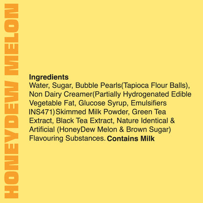 Honeydew Melon Bubble Tea Drink (Pack of 3) - Pay for 3, Get 3 FREE!