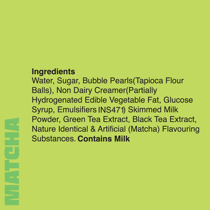 Matcha Bubble Tea Drink(Pack of 3) - Pay for 3, Get 3 FREE!