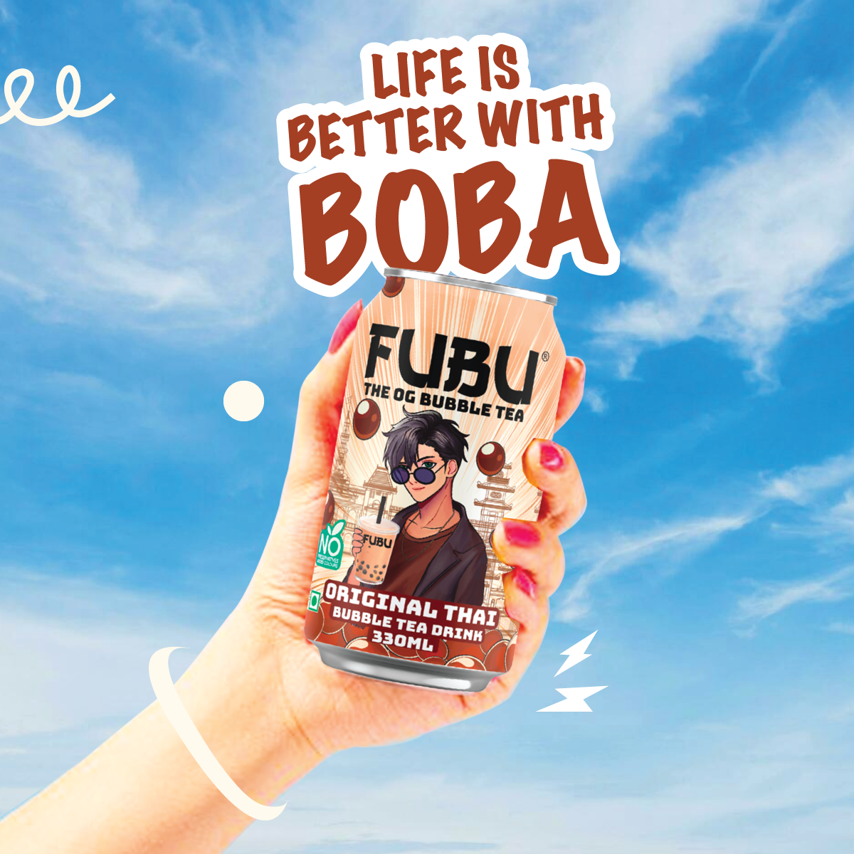 Original Thai Bubble Tea Drink (Pack of 3) - Pay for 3, Get 3 FREE!