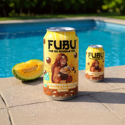 Honeydew Melon Bubble Tea Drink (Pack of 3) - Pay for 3, Get 3 FREE!